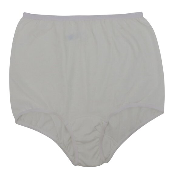 VTG Carole Women Size 8 Solid White All Cotton Panty Made in USA NEW Without Tag - Picture 1 of 11